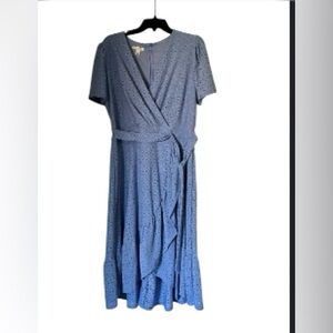 London Style Periwinkle High Low Dress